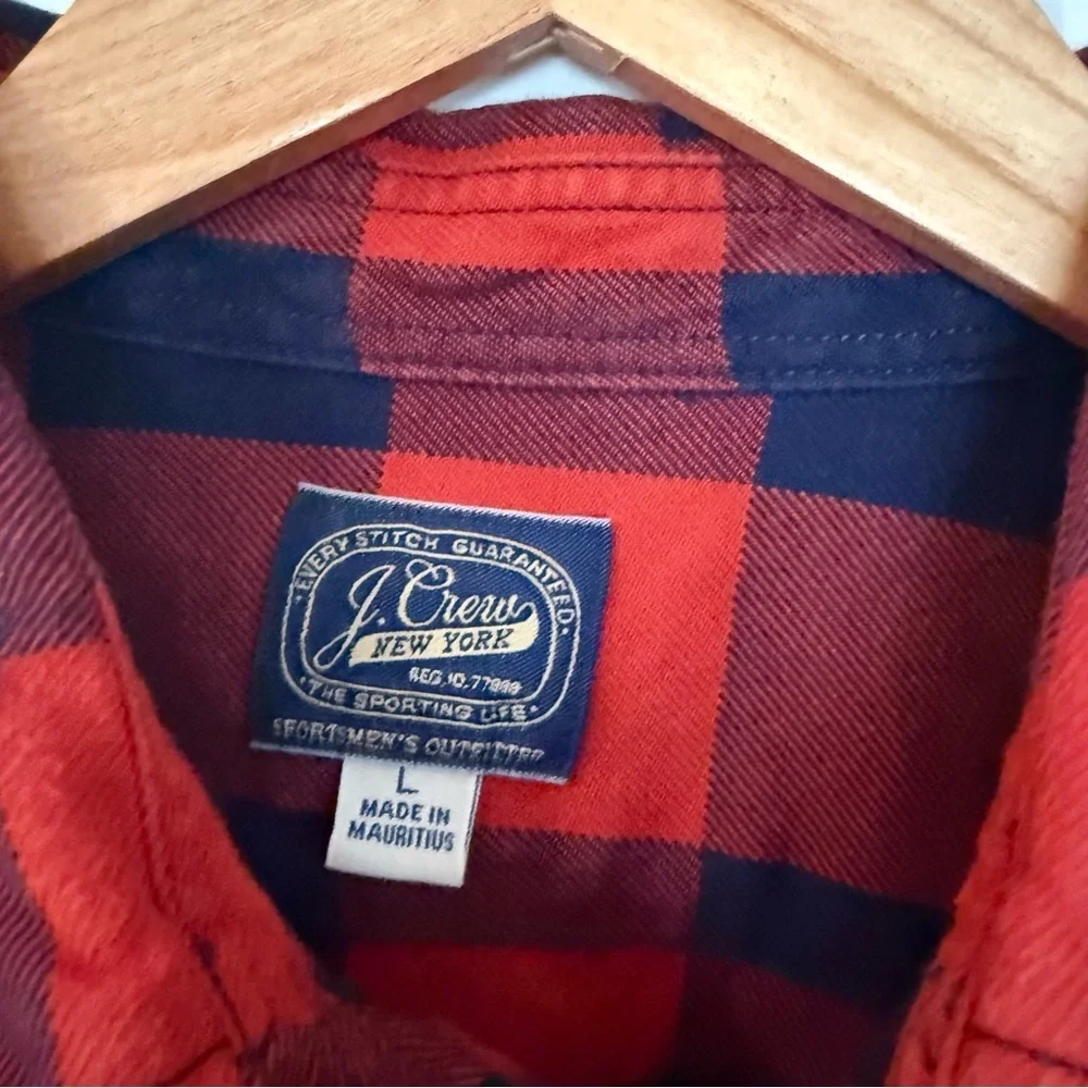 J Crew New York Sportsmen's Buffalo Check Flannel Shirt Large | Vintage Label